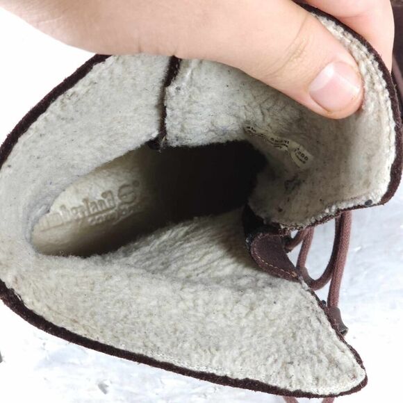 Timberland Women's Reykir Ghillie US 8M Brown Suede Sherpa Lined Winter Boots - Picture 11 of 16